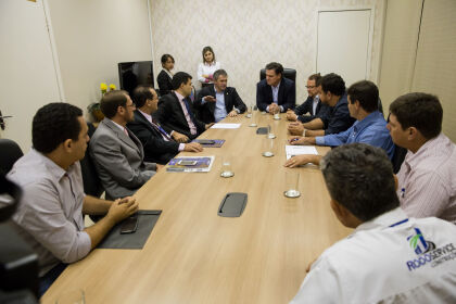 Reunião com vice-governador Carlos Fávaro sobre a MT 419 e ponte sobre o rio Braço Norte 