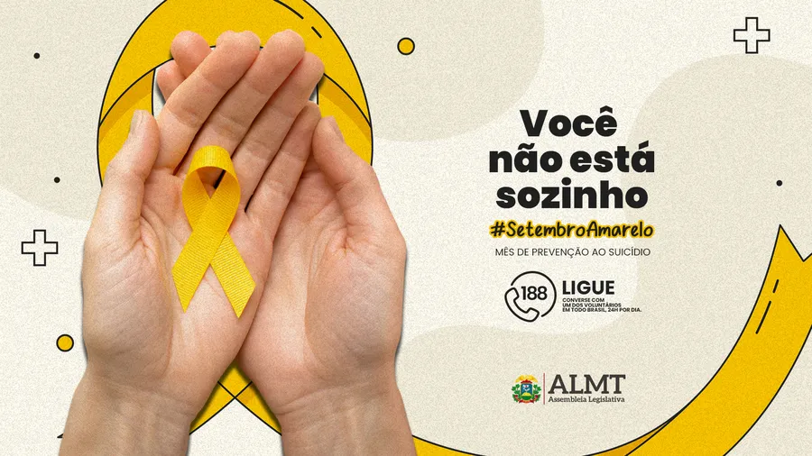 Procuradoria Especial da Mulher  da ALMT leva campanha digital sobre Setembro Amarelo para municípios do estado