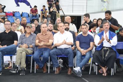 Wilson Santos participa da reinauguração do Palácio das Artes Marciais