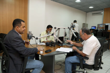 Cleber Ávila Ferreira Superintendente da SUDECO Visita a Rádio AL.
