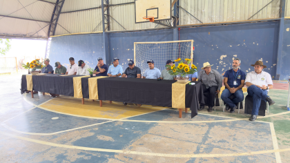 Deputado Dilmar Dal Bosco durante evento na Comunidade Lambari, em Castanheira