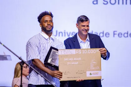 Andrey Bonfim - 2º lugar na categoria Universitário.Foto: GILBERTO LEITE/SECRETARIA DE COMUNICAÇÃO SOCIAL
