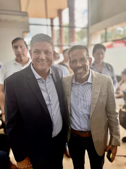 Moretto e o governador de Santa Cruz Camacho