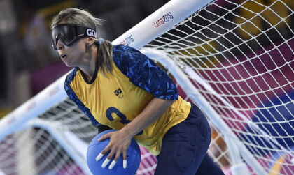 Ana Carolina Duarte, atleta paralímpica de Goalball.Foto: Douglas Magno/CPB/Exemplus