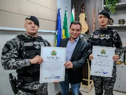 ALMT entrega moções em reconhecimento a policiais militares por atuação de destaque na segurança pública