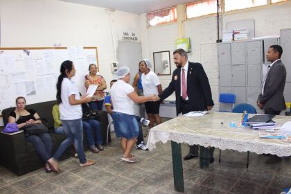 Deputado Coronel Taborelli visita a Escola Estadual Professor Vasti Pereira da Conceição.