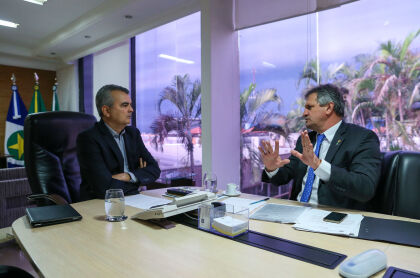 Reunião com secretário chefe da Casa Civil Paulo Taques