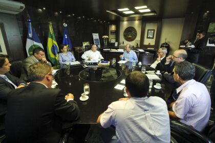 Reunião do Dep. Zé Carlos do Pátio com o Governador Pedro Taques.