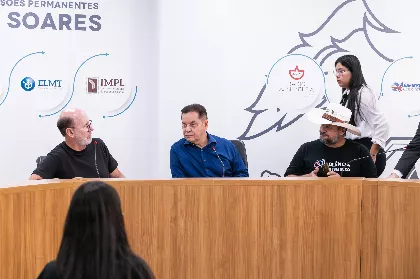 Os deputados Carlos Avallone, Eduardo Botelho e Gilberto Cattani participaram da reunião da Comissão de Meio Ambiente