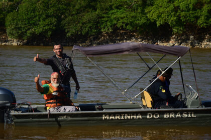 Deputado Wancley Carvalho em visita técnica ao rio Cuiabá.