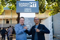 Deputado Max Russi participa da inauguração do novo Ganha Tempo do Pedra 90